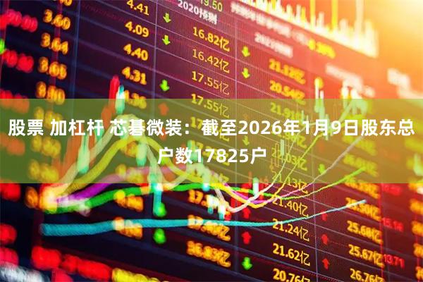 股票 加杠杆 芯碁微装：截至2026年1月9日股东总户数17825户